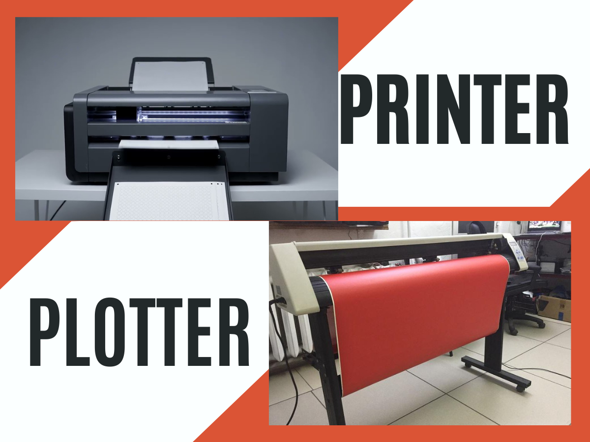 difference between printer and plotter